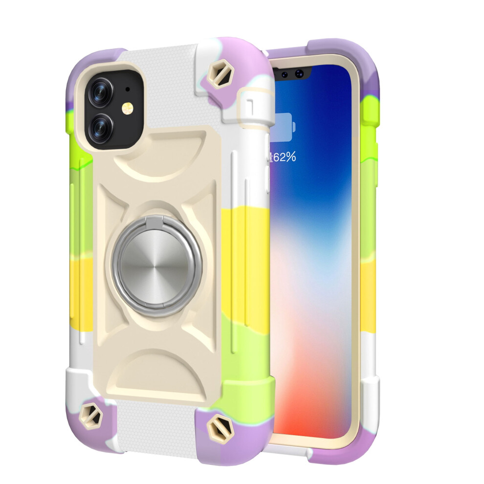 Kickstand Rugged Cell Phone Case For Compatible With Apple Compatible With Iphone 11, Purple 9426043952402