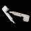 CHICIRIS1 Ζεύγος Πλαϊνών Θηκών (Α & Δ) για Silver Reed SK155/SK860, Συμβατό με Πλεκτομηχανή Silver Reed 1