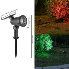 Refletor solar externo ajustável, à prova d'água IP65, brilhante e alimentado por energia solar para jardim, quintal, cerca, varanda, caminho, do