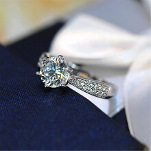 925 Silver Kitty Ring, Dainty Wrap Stacking Statement Rings for Women, Elegant Zirconia Pet Lover Gift Ring for Wedding Engagement Valentine's Day