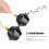 Mavis Laven2Pcs Sand Hammer Κρουστά Μουσικό Παιχνίδι για Παιδιά Προσχολικής Ηλικίας Μαύρο 1