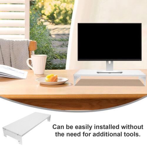 General Users Monitor Stand Riser White Acrylic 1Pcs 1