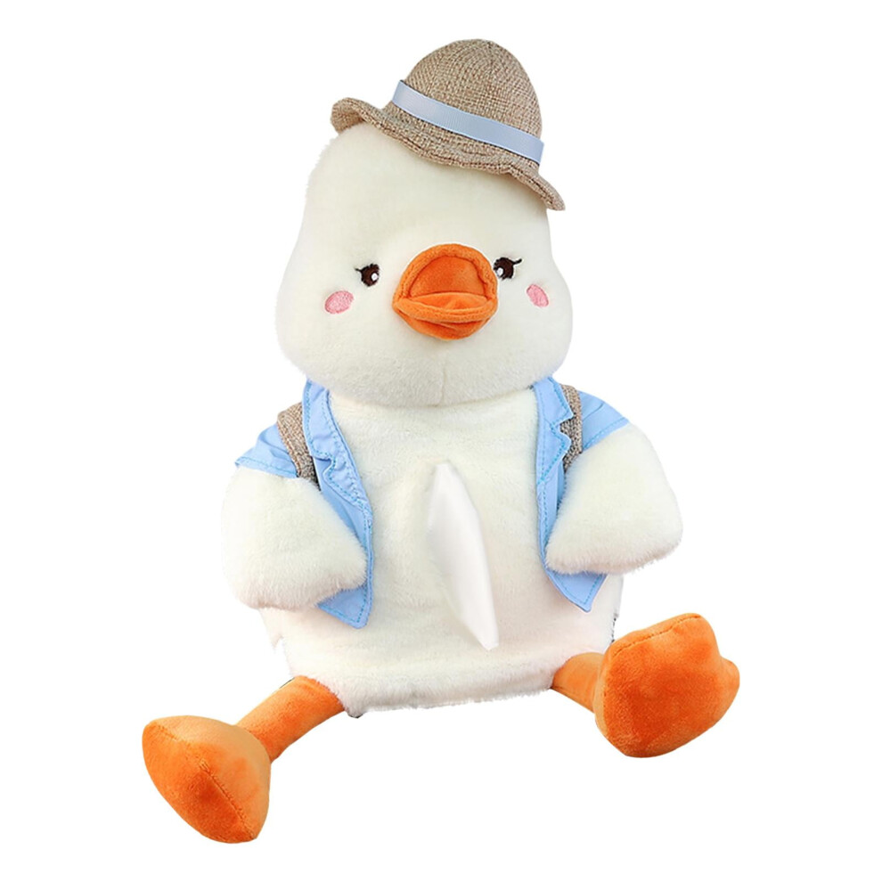 Tissue Container For Car 2 In1 Car Cartoon Tissue Box Holder Cute Plush Tissue Holder Duck 9405492474291