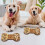 Solid Wood Bone-Shape Dog Bowl Dinner Plate - Durable Bread Bowl for Pet Feeding, 7.5"x4.13" 2