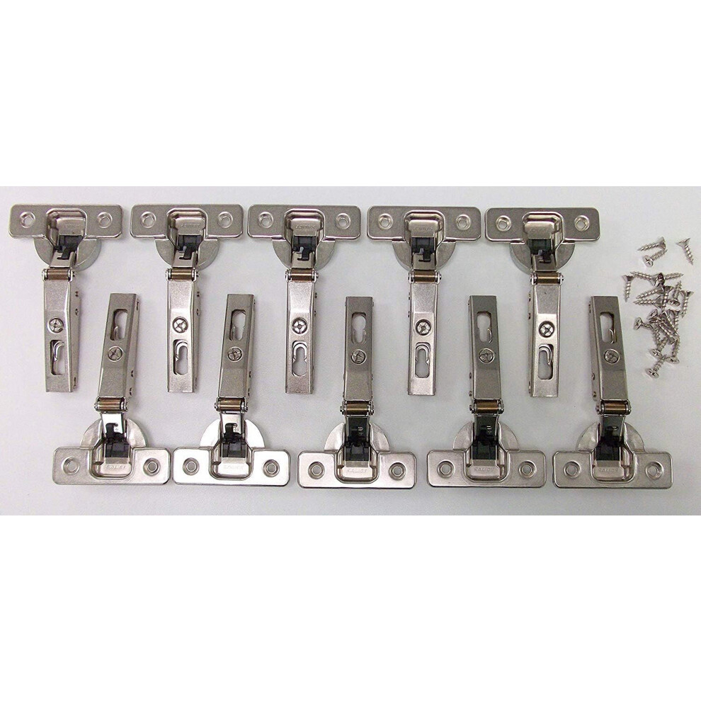 Salice 1/2" Overlay 105 Degree Soft Close Hinges, Pack Of 10, Modern/Contemporary 9426043950224