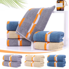 100% Cotton Face Towel 13x29in – Soft, Highly Absorbent, Quick-Dry Washcloth for Bathroom, Spa, Gym & Facial Use, Durable Jacquard Design, Blue