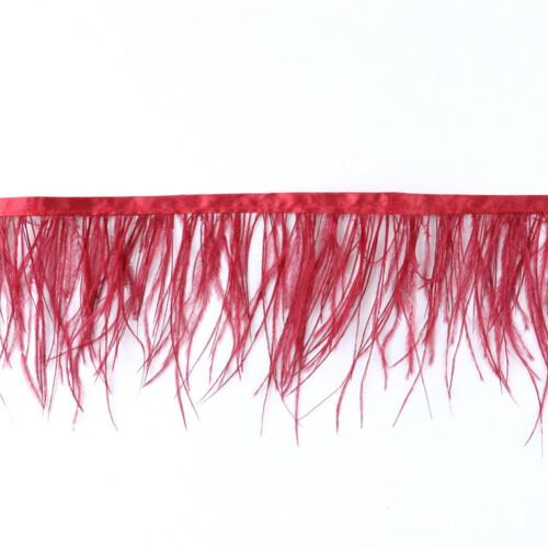 Feather Fringe Trim Natural Fluffy 2M 2