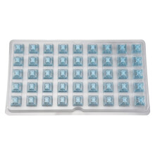 45Pcs V3 Pro Cream Azul  5 Pinos 45gf Interruptor Tátil com Haste À Prova de Poeira Compatível com Teclado Mecânico MX