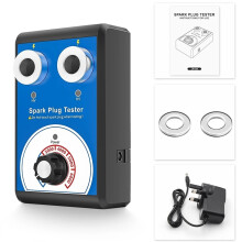 Dual Hole Spark Plug Tester 12V - Plug And Play 0-6000 RPM Ignition Tool for Car/Motorcycle/Speedboat/Motorboat/Cropper etc.