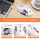 Silent Wireless Mouse USB Rechargeable Gaming Computer Rechargeable  Mouse for PC and Laptop White 3
