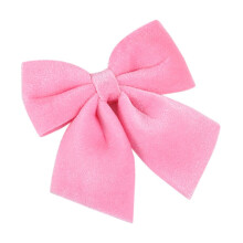Pink Soft Velvet Christmas Tree Bow Topper Designed For Indoor And Outdoor Holiday Parties With Easy Installation And Durable Material