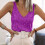 Camicetta elegante da donna con scollo a V e paillettes 8