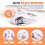Silent Wireless Mouse USB Rechargeable Gaming Computer Rechargeable  Mouse for PC and Laptop White 5