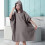 Quick-Dry Hooded Changing Robe for Kids, 60x60cm 2
