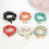 Beaded Bracelet Bohemian Multi-Layer Design Anklet Electroplated Women's Accessory 3