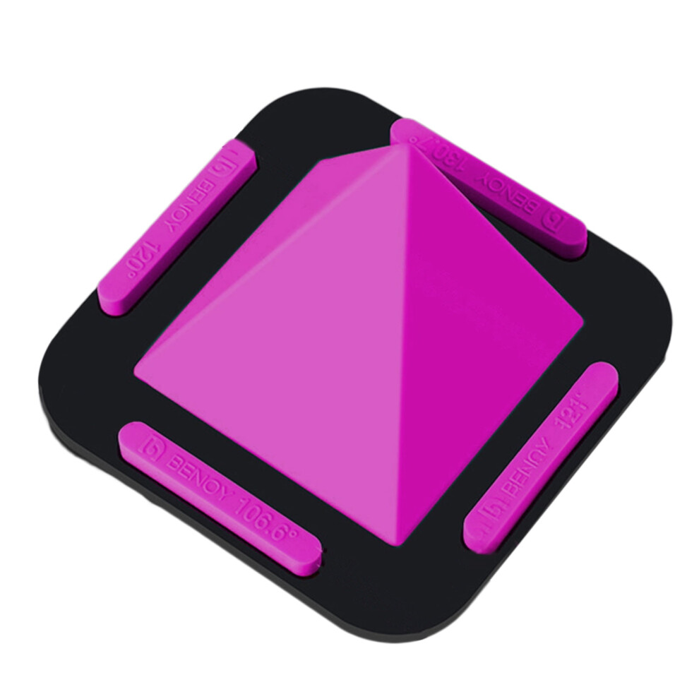 Phone Holder Multifunctional Non-Slip Four-Sided Pyramid Shape Silicone Phone Tablet Universal Rack For Watching Tv, Purple 9426043951382