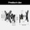 TV Wall Mount Bracket 360 degree Rotation and 90degree Vertical Movement 8