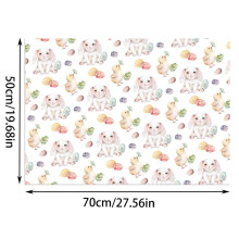 Easter Rabbit Gift Wrapping Paper – Decorative Eggs & Rabbit Design, 50x70cm, DIY Crafts, Birthday/Anniversary/Easter Party – Compatible with