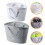 Hollow Design Bathroom Basket Assorted Color Portable for Various Items 2Pcs 1