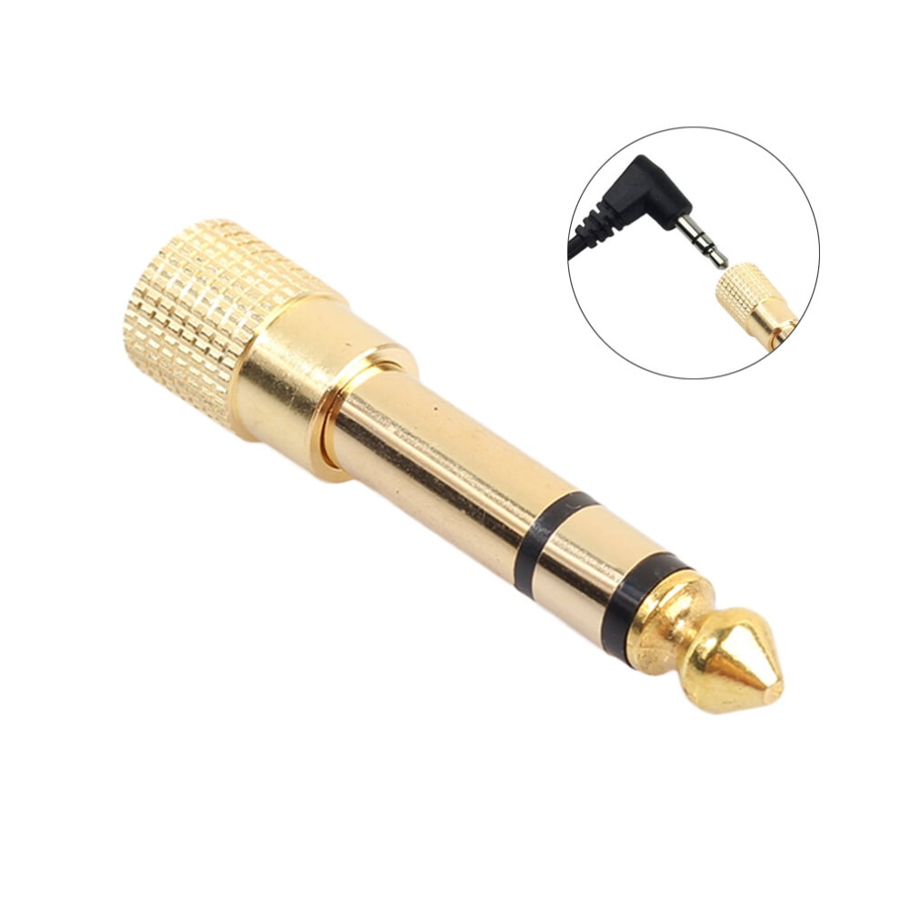 3Pcs 6.35Mm Male To 3.5Mm Female Headphone Stereo Earphone Audio Jack Adapter Plug 9426043952884
