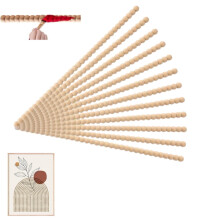 Unfinished Wood Molding,Decorative Beaded Wood Trim, Unfinished Bobbin Moulding for Wall Paneling,Furniture,Cabinets,Molding