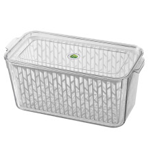 Fridge Storage Containers for Fruits and Vegetables | Adjustable Air Vent, Removable Basket | BPA-Free Fridge Organizers