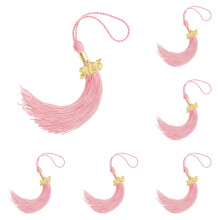 6pcs 2025 Graduation Tassels with Year Date, Multi-Color Cap Decorations for Graduates – Compatible with Standard Grad Caps