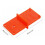 3Pcs Hinge Template for Doors & Cabinets – Easy-Install Drilling Guide, Compatible with Standard Hinges, Orange Plastic 4