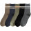 Mens Athletic Cotton Socks Five Pack Ankle Sock 1