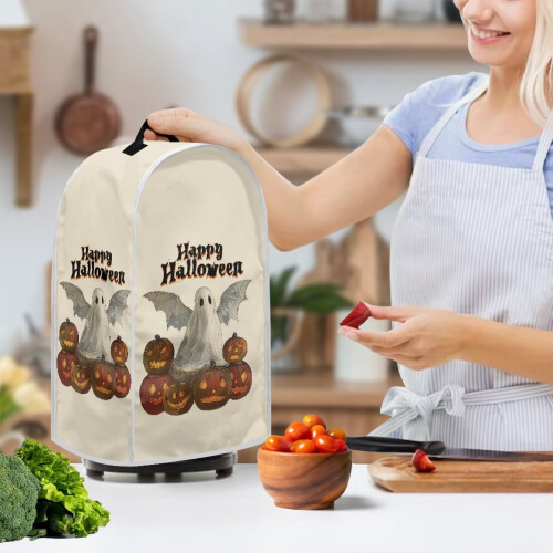 Foodprocessor-dæksel Halloween-tema 1 stk. vandtæt elastik til venner Halloween-tema 2