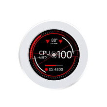 2.1-inch White AIO Display Screen Kit with CPU Temp Monitor