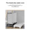 Computer Tower Stand Mobile CPU Stand with Rolling Caster Wheels PC Tower Stand Holder for Gaming PC Case White 4