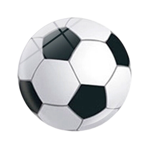 Glass refrigerator magnet ball-themed 1 piece