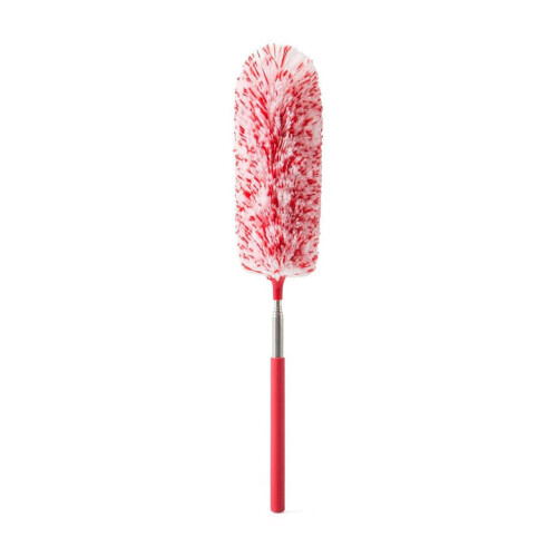 Extendable Feather Duster, 13"-31", Washable Microfiber Hand Duster for Office, Car, Computer, AC – Compatible with Red