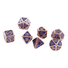 7-teiliges Metallwürfel-Set Typ 2 Polyedrische Würfel Kartenspiel