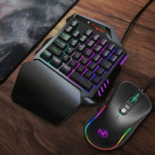 V500/KBD-J300 RGB 2 USB 25,3x18x3,7cm;12,7x6,5x4cm