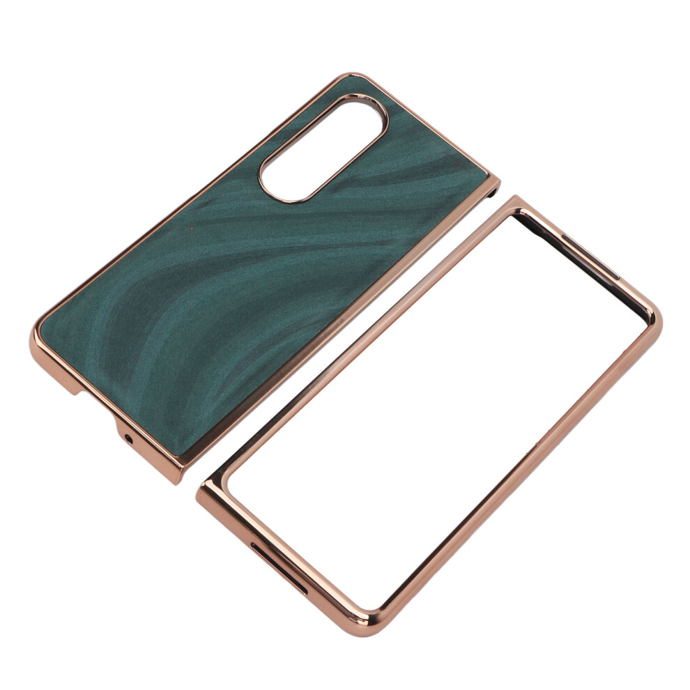 Nano Electroplated Phone Case For Galaxy Z Fold 4 Folding Phone Green 8491387638436