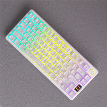 131 Keys PBT Keycaps Set Thermally Sublimated Side Engraved Transparent Keycaps for Gaming Keyboard Black