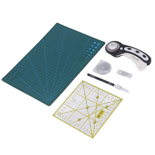 Thickened Fabric Cutter Set with Mat for Beginners, Household Use