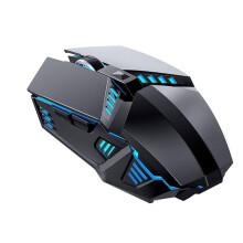 Przewodowa Mysz do Gier Myszy Komputerowe Mechaniczne Ciche 6 Klawiszy USB Pleciona Lina Ergonomia 4-Biegowa Mysz DPI do Laptopa PC