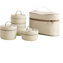 Ensemble de boîte à lunch isotherme pour adultes, 2/3/4 couches, multicouche avec sac à double fermeture éclair et couverts, intérieur étanche