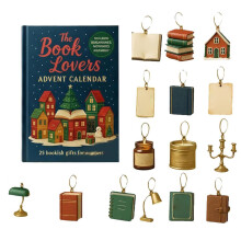 Pendentif calendrier de l'Avent pour amoureux des livres - 2d, calendrier de l'Avent de 25 jours pour les amoureux des livres : 25 cadeaux sur le