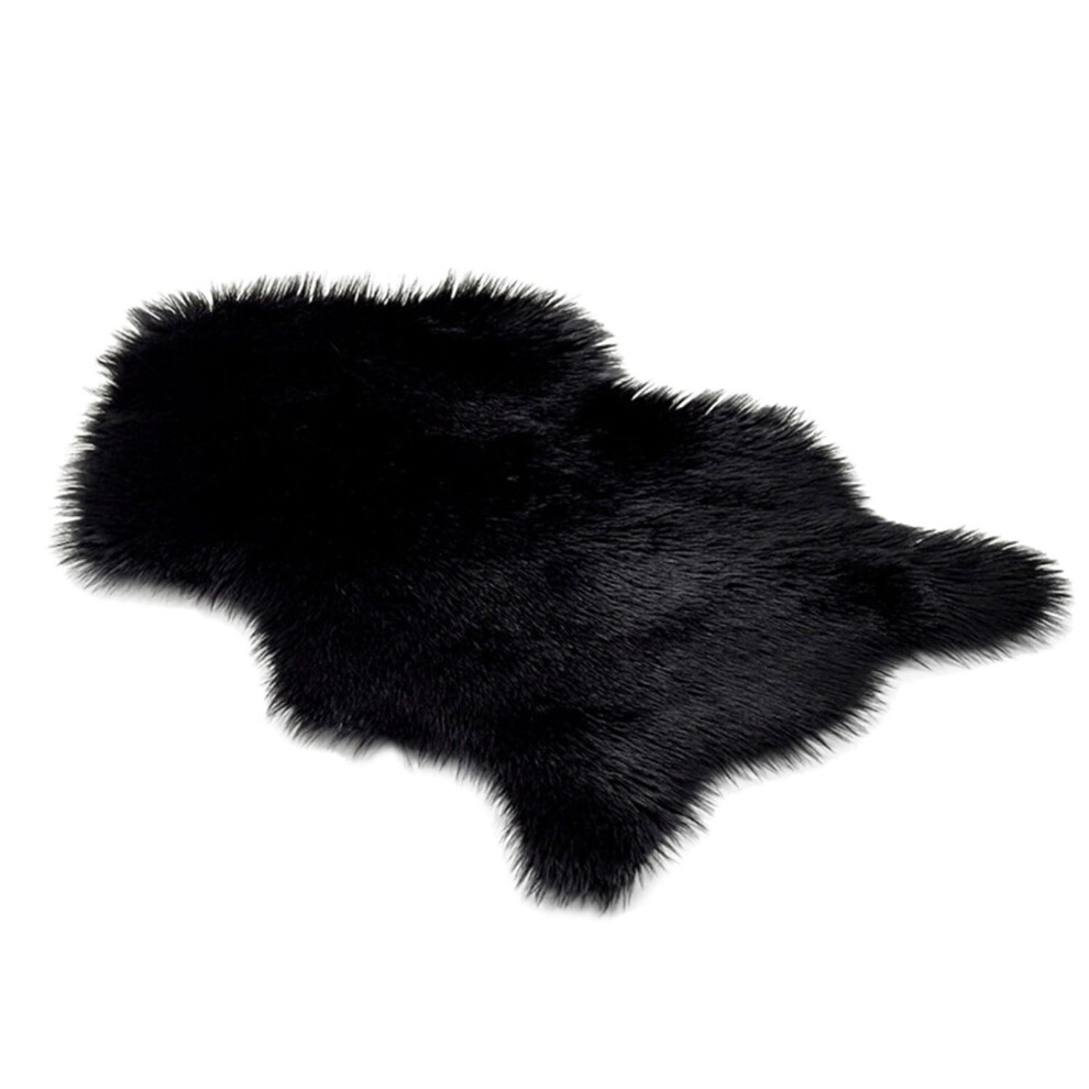 Beige Sheepskin Shag Rug – Soft, Fuzzy, Machine Washable, Compatible with Nursery, Living Room & Kids Room