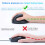 Rechargeable Dual Mode USB 2.4G Wireless +  Mouse Vertical Ergonomic Optical Mice for Computer Notebook Black 1