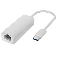 USB-C til Ethernet-adapter, 100 Mbps kablet netværkskort til bærbar computer, tablet, smartphone, Plug & Play USB Type-C til LAN internetdongle