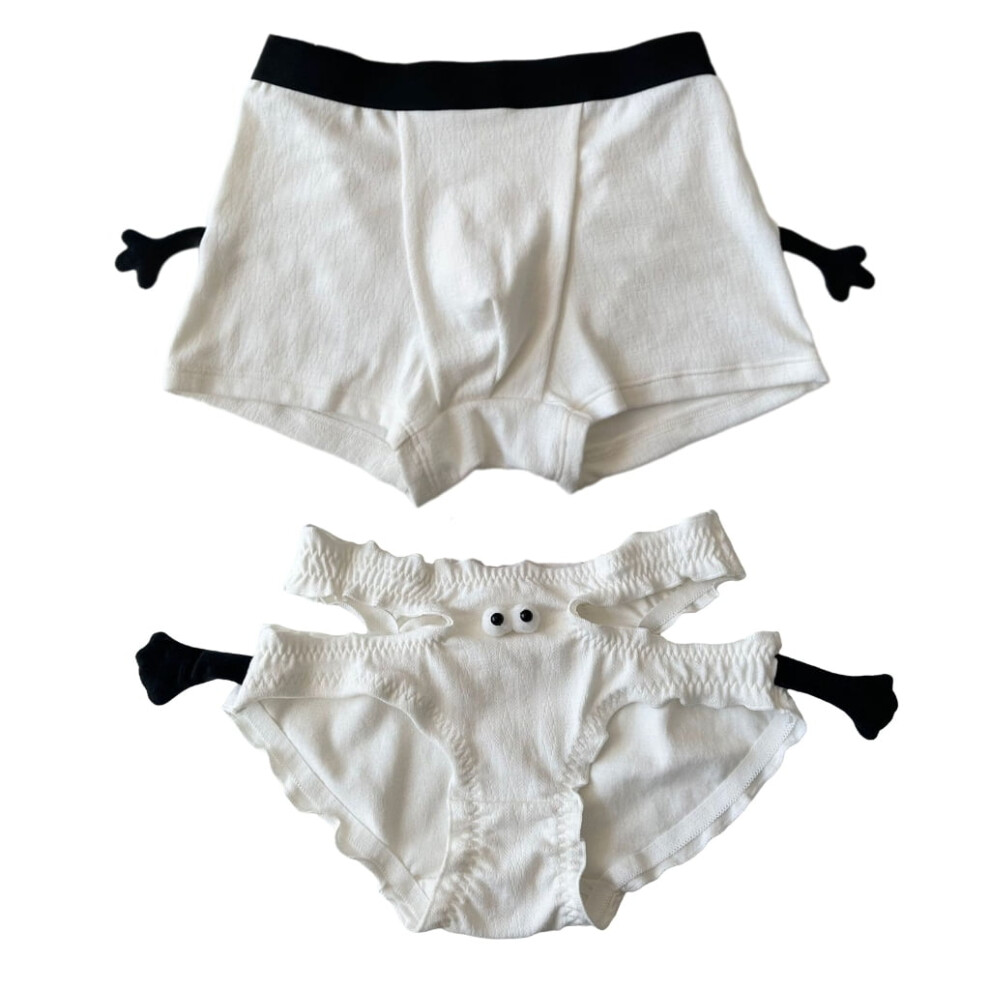 Magnetic Hand in Hands Matching Underwear for Couples with Bikinis Panties and Boxers Shorts Underpant Valentines