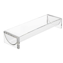 Plateau de service transparent pour crackers, plateau de présentation transparent pour macarons et biscuits, présentoir à macarons transparent,