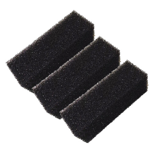 Skuminnsatsfilterputer kompatible med Aqua Clear110, AquaClear500, sort erstatningsforfilter (pakke med 3)