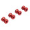 Remote Control Car 12mm Hex Wheel Spacers 4Pcs Red Hub Extensions Compatible AU 1