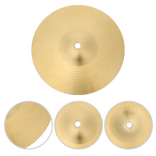 Brass Cymbal Set for Drums, Golden Finish, 1 Set Professional Percussion Accessories